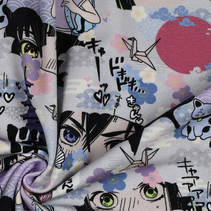Dünner Baumwolljersey-Manga 200 g/m²