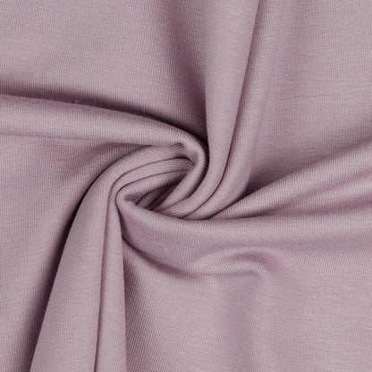 Jersey de coton fin, rose poudré 215 g/m²