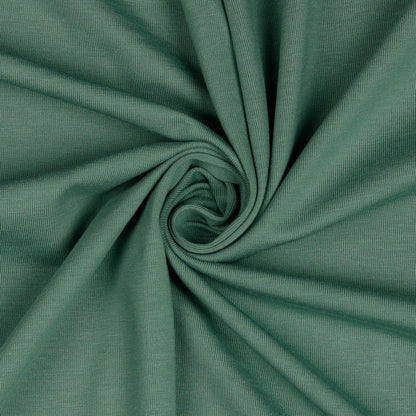 Maille fine en coton, menthe foncée 215 g/m²