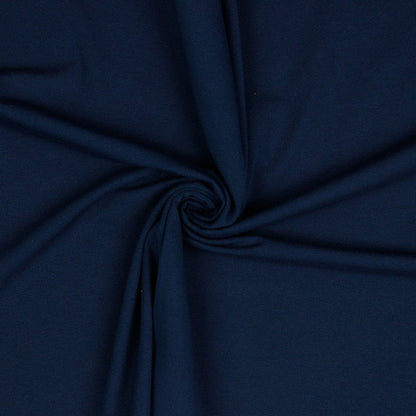 Plain cotton jersey-dark blue 215 g/m²