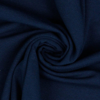 Thin cotton jersey-dark blue 215 g/m²