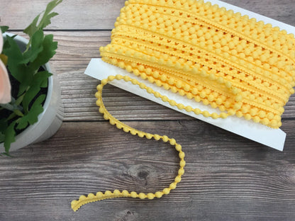 Ruban Pom Pom-12 mm jaune clair #117