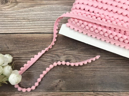 Pom Pom Band - 12 mm, rosa #301