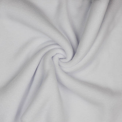 Premium Anti-Pilling Fleece Fabric - White 240 g/m²