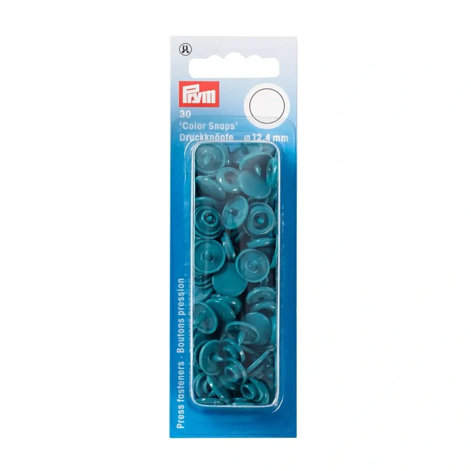 Boutons-pression PRYM Ø12,4 mm 30 pièces bleu turquoise
