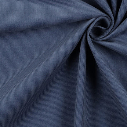 Feiner Baumwollcord in rauchigem Blau 145 g/m²