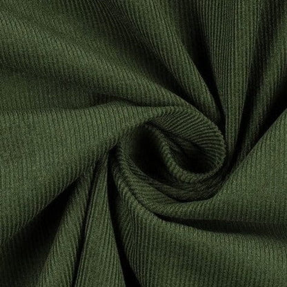 Fine cotton corduroy, forest green 145 g/m²