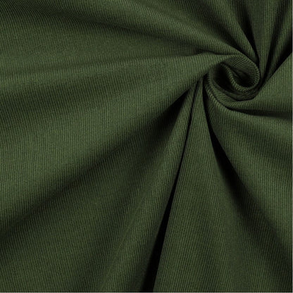 Fine cotton corduroy - forest green 145 g/m²