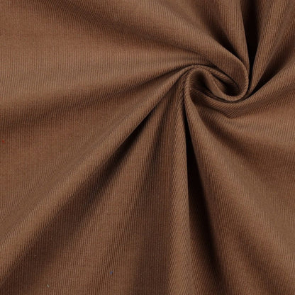 Fine cotton corduroy, walnut shade 145 g/m²