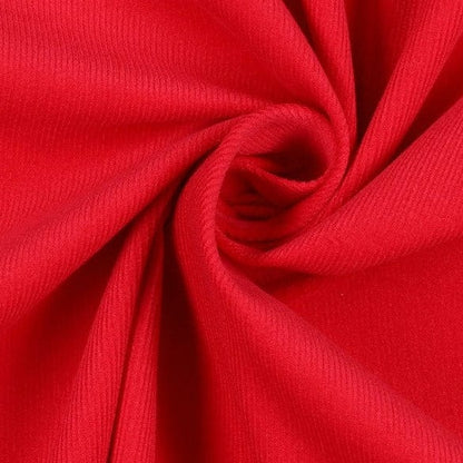 fine cotton corduroy - red 145 g/m²