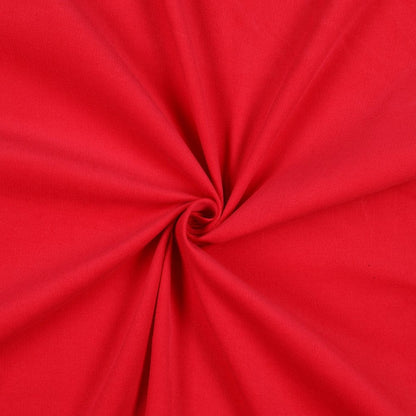 Fine red cotton velvet 145 g/m²