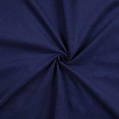 Fine cotton corduroy - dark blue 145 g/m²