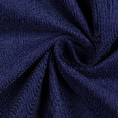 Fine cotton velvet-dark blue 145 g/m²