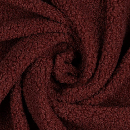 Teddy fabric-burgundy 270 g/m²