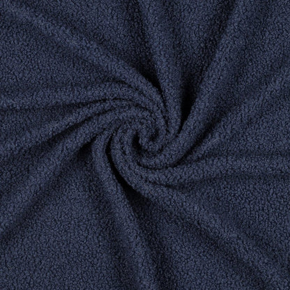 Teddy fabric - denim blue 270 g/m²
