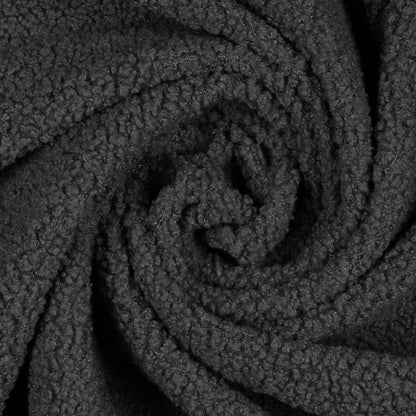 Grey teddy fabric 270 g/m²