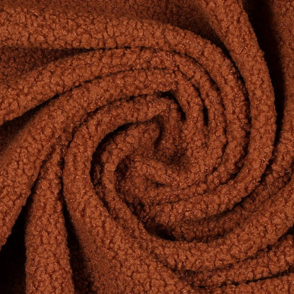 Tissu teddy, ton rouille 270 g/m²