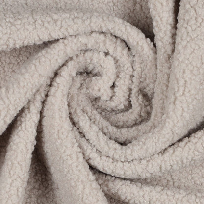 Teddy fabric, warm gray 270 g/m²
