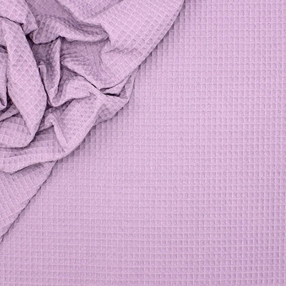 Waffle fabric - lilac purple 230 g/m²