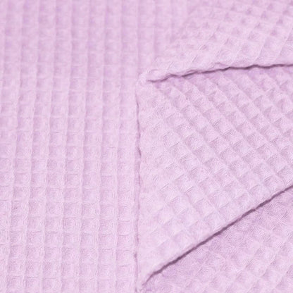 Waffle fabric - lilac purple 230 g/m²