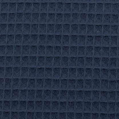 Waffle fabric denim blue 230 g/m²