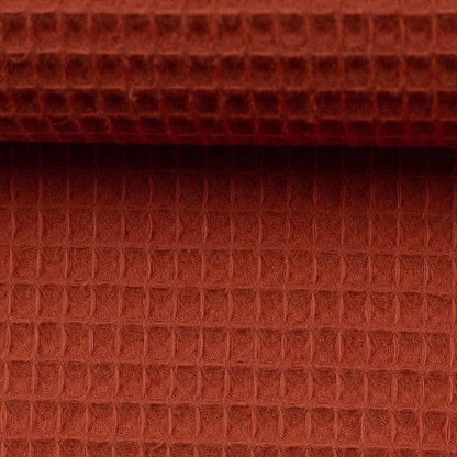 Tissu gaufré rouge brique (Brick) 230 g/m²