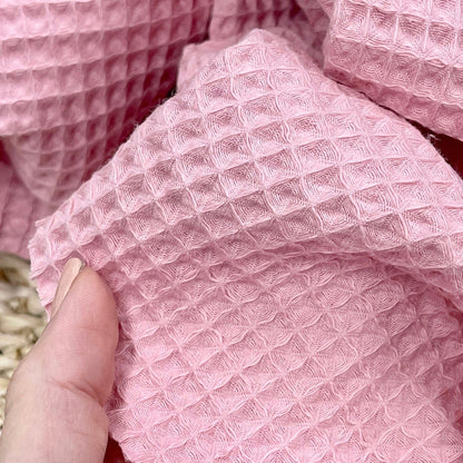 alt
Waffle fabric - pink 230 g/m²