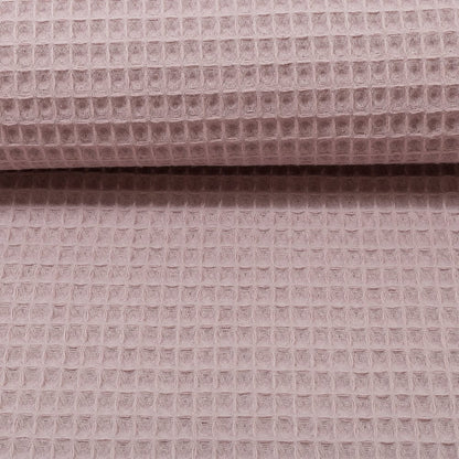 Waffle fabric - pinkish beige 230 g/m²