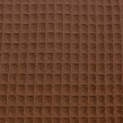 Waffle fabric-terracotta 230 g/m²