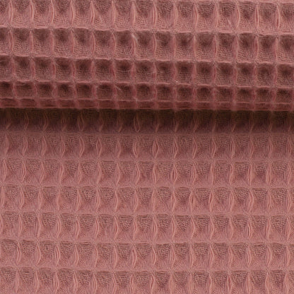 Waffle fabric - old rose 230 g/m²