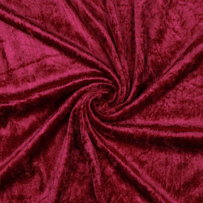 Velours à effet froissé - rouge cerise 160 g/m²