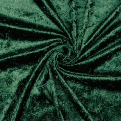 Velour with a crinkle effect-emerald green 160 g/m²